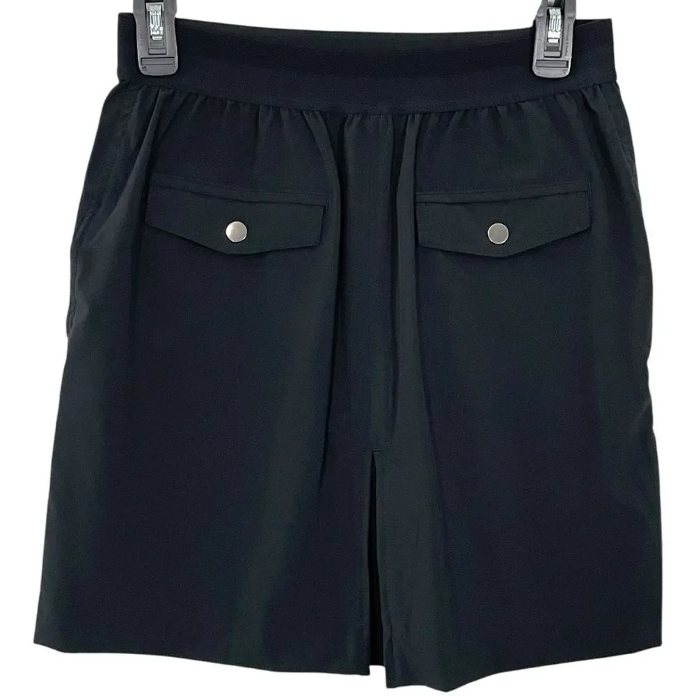 Athleta Vienna Cargo Skort Size 4 Black Golf Sporty Athletic‎ Athleisure